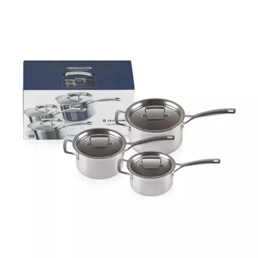 Le Creuset 3-Ply Signature Kasserollesæt - 3 Dele