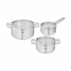 Tefal Nordica Grydesæt M. Glaslåg - 6 Dele